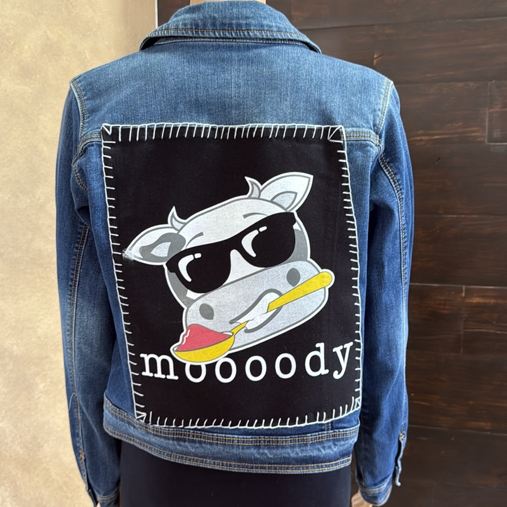 Upcycled Moody Cow Denim Kid's 14-16